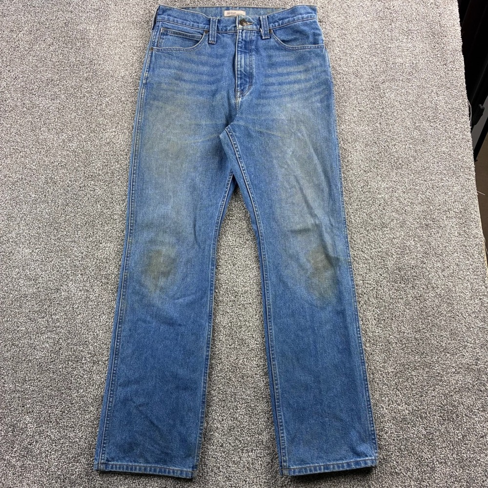 Blue Ranchwear Western Jeans Mens 32x32 Blue Denim Straight Leg Workwear Cowboy
